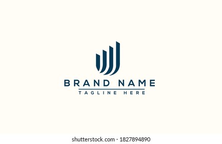 U Logo Design Template Vector Graphic Branding Element.