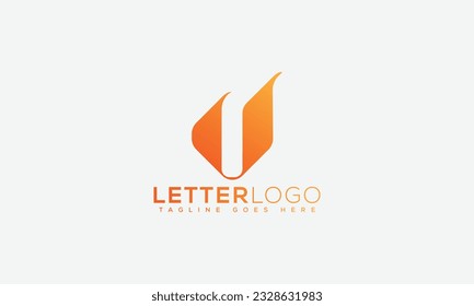 U logo Design Template Vector Graphic Branding Element.