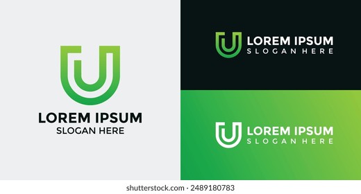 U Logo Diseño Plantilla Vector Gráfico Branding