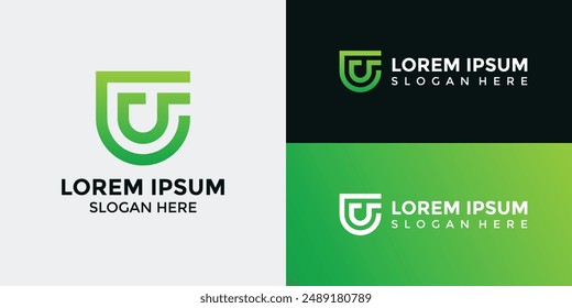 U Logo Design Template Vector Graphic Branding