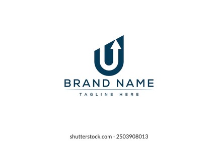 U logo Design Template Vector Graphic Branding Element.