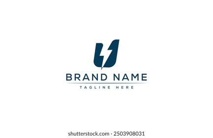 U logo Design Template Vector Graphic Branding Element.