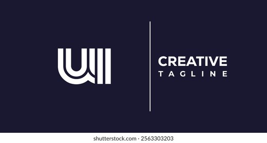 U and I logo design. UI abstract Letters Logo Monogram. This logo design is the process of creating a visual symbol that represents a brand, company, or individual.