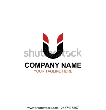U logo design, vector logo, illustration logo design