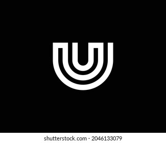 U logo design vector template