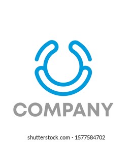 U logo icon design template sign