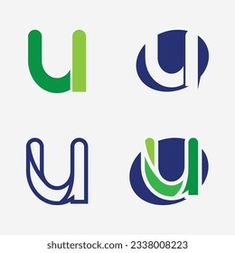 U logo and Initial letter U logo business and design icon vector