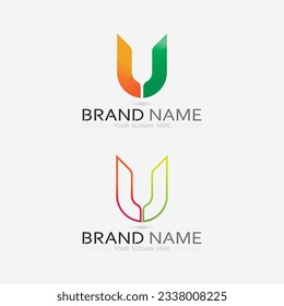 U logo and Initial letter U logo business and design icon vector