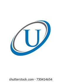 U logo initial letter template design vector