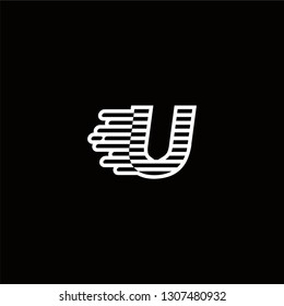 U Logo Letter Speed Designs Template