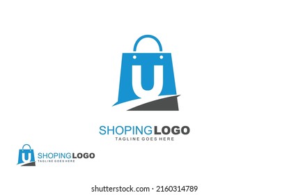 U logo photography for branding company. camera template vector illustration for your brand.