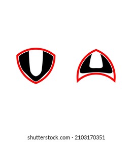 u logo with security Shaine for t-shirt, u brand logo, u business logo, and so on.
