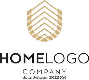 U-Logo in Form eines Hauses oder einer Wohnung und darüber