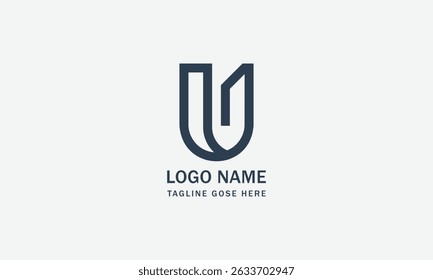 u Logo Template vector illustration