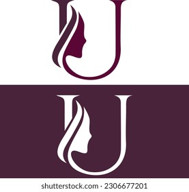 U logo with in vector file. U icon design. U initial alphabet logo design. Purple logo design. U in vector file.