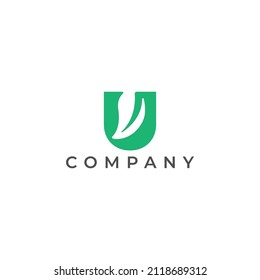 u logo vector icon illustration modern design. u leaf logo vector icon illustration modern design. leaf logo vector icon illustration modern design. nature logo vector icon illustration modern design.