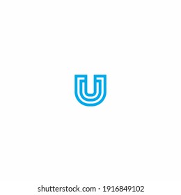 logotipo u,icono de logotipo digital abstracto 