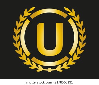 U Luxury Logo template in vector for Restaurant, Royalty, Boutique, Café, Hotel, Fashion and other vector illustration