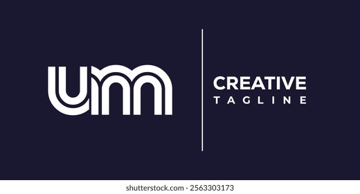 U and M logo design. UM abstract Letters Logo Monogram. This logo design is the process of creating a visual symbol that represents a brand, company, or individual.