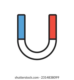 U Magnet Icon Vector Illustration