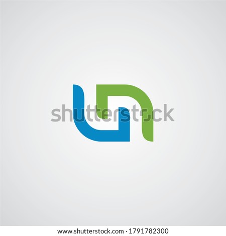 U & N letters Joint logo icon vector template for corporate logo and business card design.