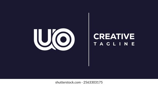 U and O logo design. UO abstract Letters Logo Monogram. This logo design is the process of creating a visual symbol that represents a brand, company, or individual.