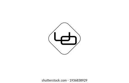 U OU UO letter logo design vector template
