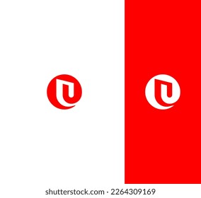 U, OU, UO Letter Logo Vector Template Abstract Monogram Symbol 