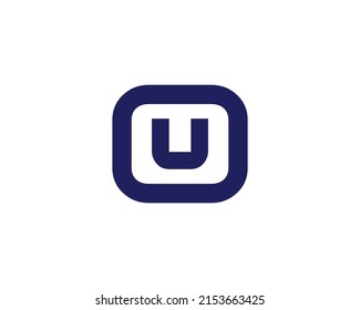 U OU UO logo design vector template