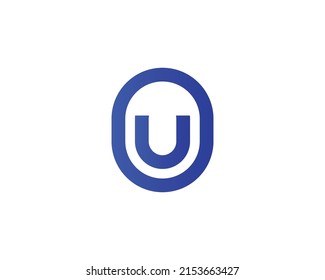 U OU UO logo design vector template