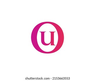 U OU UO logo design vector template