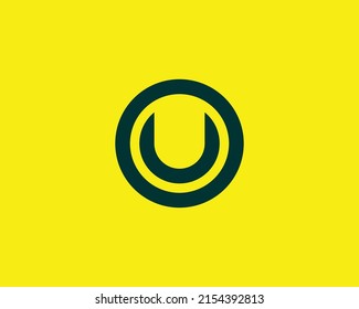 U OU UO logo design vector template