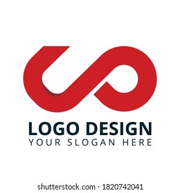 U P Letter Creative Powerful Logo Design