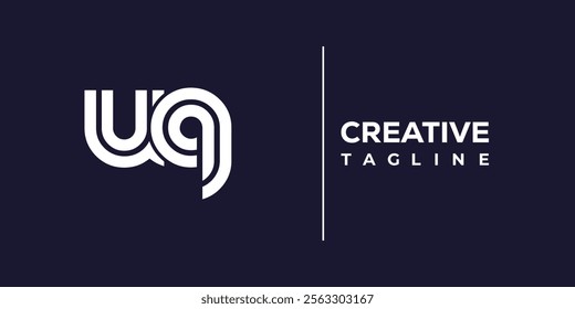 U and Q logo design. UQ abstract Letters Logo Monogram. This logo design is the process of creating a visual symbol that represents a brand, company, or individual.
