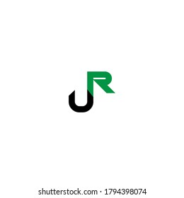 U R letter logo abstract design