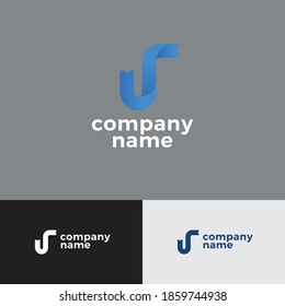 U and R Letter Ticket Concept Logo Design Template vector icon design .Simple logo for your business company.