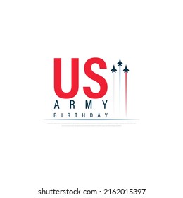 U. S. ARMY BIRTHDAY vector illustration June 14.