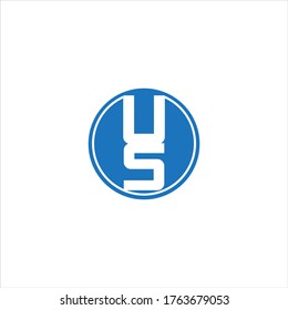 U S letter logo abstract design