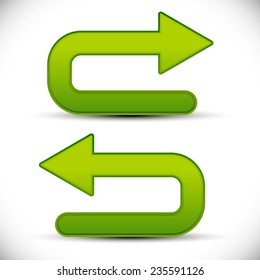 U shaped arrows