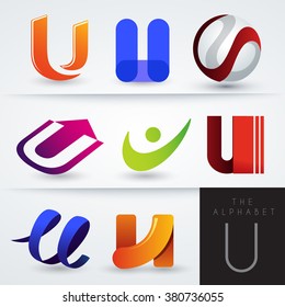U Shaped Design : Vector Illustration