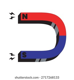 U shaped Magnet icon. Vector icon