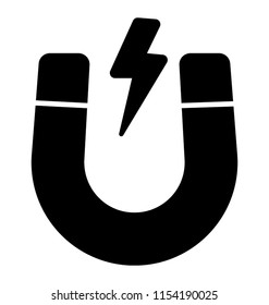 
U shaped magnet with poles attraction
