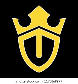 U Shield Crown Logo