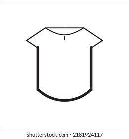 U shirt logo icon design illustration template web