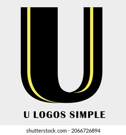 Logo de U Simple Keen, muy adecuado para la identidad de la empresa y sus iniciales, etc