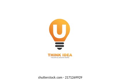 U SMART logo design inspiration. Vector letter template design for brand.