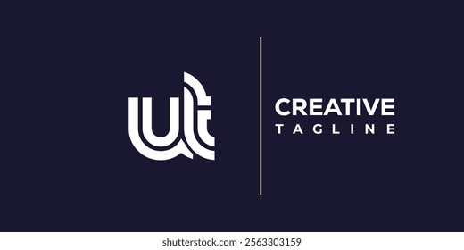 U and T logo design. UT abstract Letters Logo Monogram. This logo design is the process of creating a visual symbol that represents a brand, company, or individual.