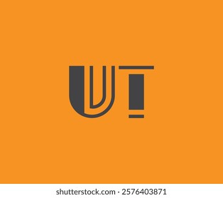 U and T logo design. UT abstract Letters Logo Monogram. This logo design is the process of creating a visual symbol that represents a brand, company, or individual.