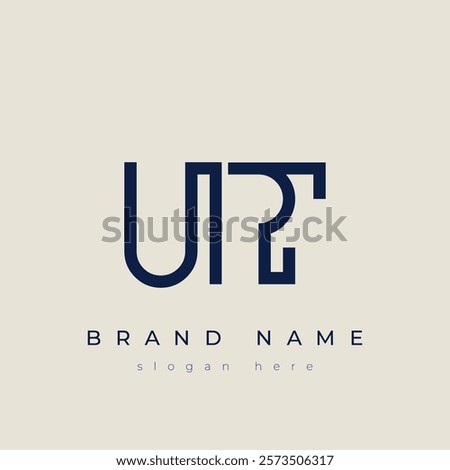 U and T logo design. UT abstract Letters Logo Monogram. This logo design is the process of creating a visual symbol that represents a brand, company, or individual.