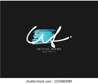 U T Signature initial logo template vector
